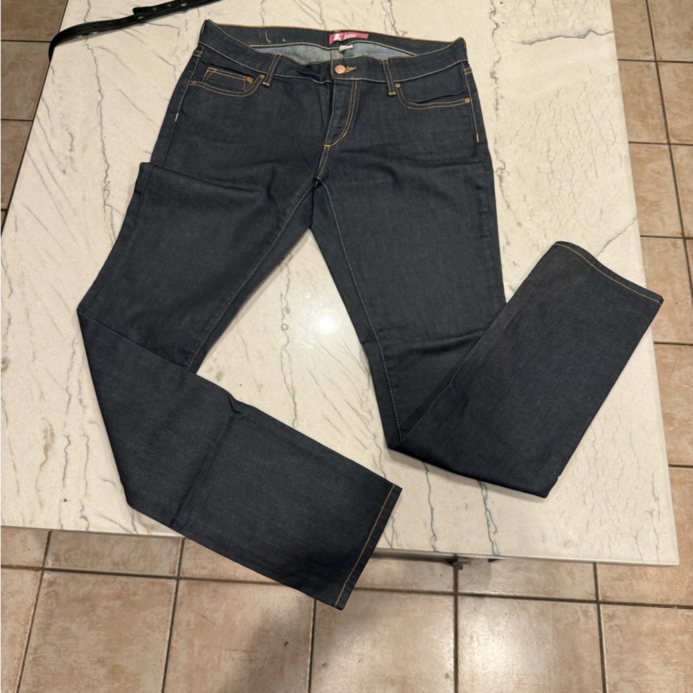 H&M III SQIN Dark Blue Jeans (skinny/straight with stretch)